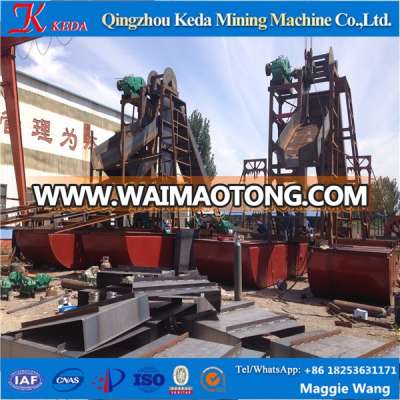 Hot Sell Keda Group,High Efficient Bucket Chain Gold Dredger